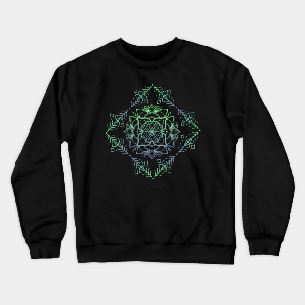 Botanical Mandala Crewneck Sweatshirt by Mahaniganz